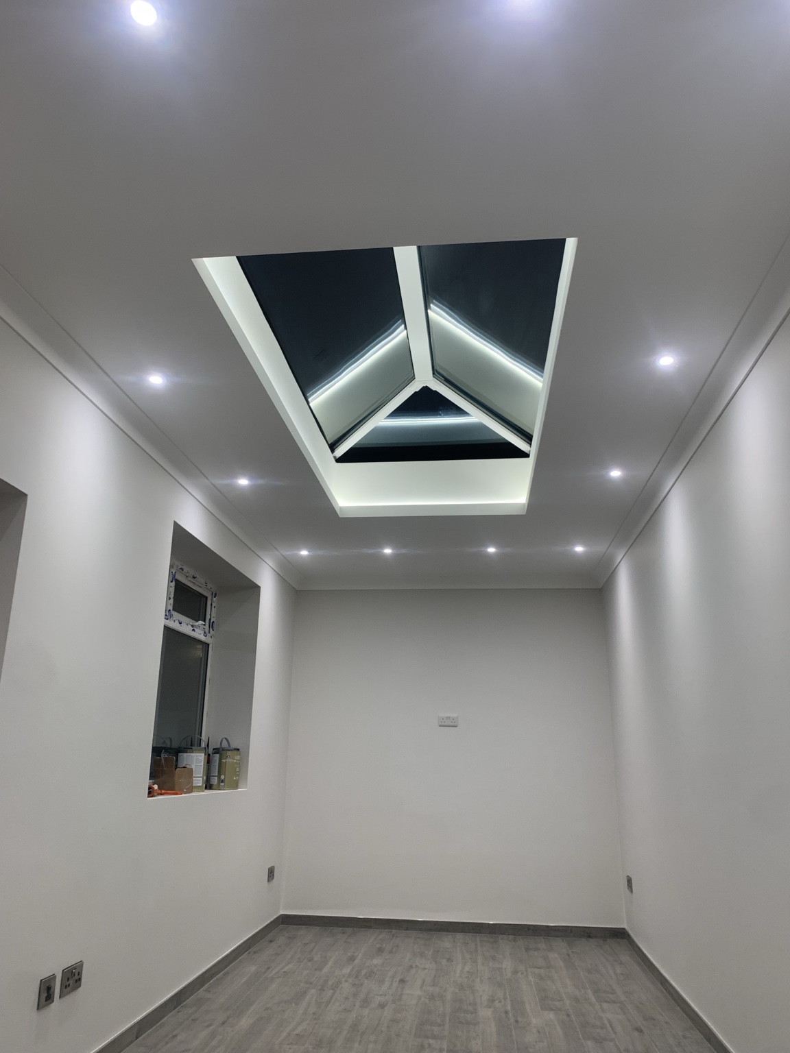 LED rooflight installation by SH Electrical Solutions